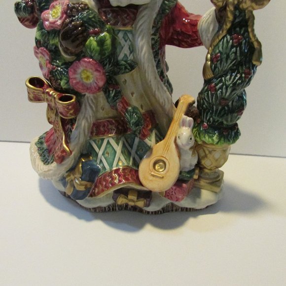 Fitz and Floyd Santa shape teapot with Christmas tree and toys - Picture 3 of 10